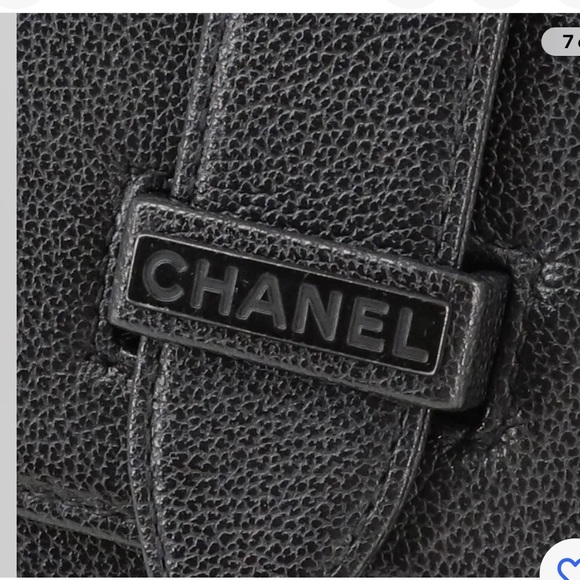 **CHANEL** Authentic Black Caviar Leather Shoulder Bag - Picture 2 of 12